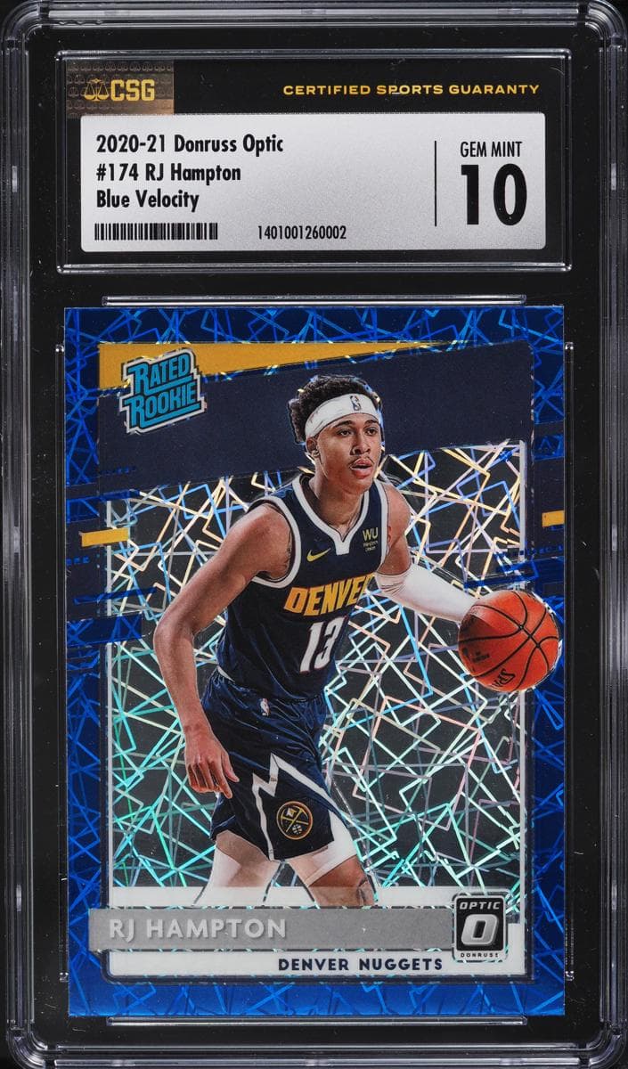 RJ Hampton 2020 panini Optic