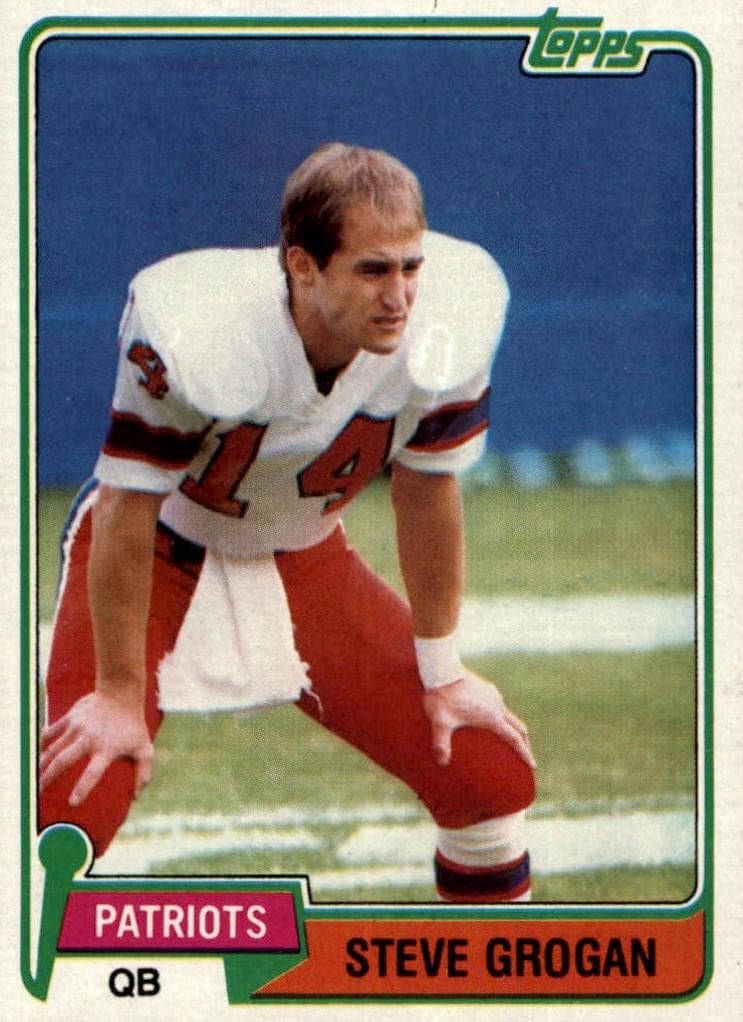 Steve Grogan 1981 topps Topps