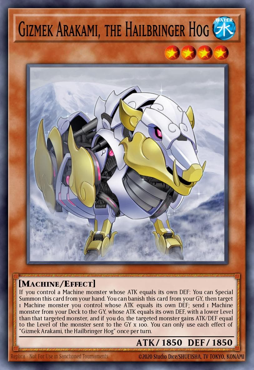 Gizmek Arakami, the Hailbringer Hog #DAMA-EN018