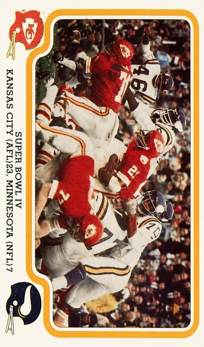 Super Bowl IV 1979 fleer