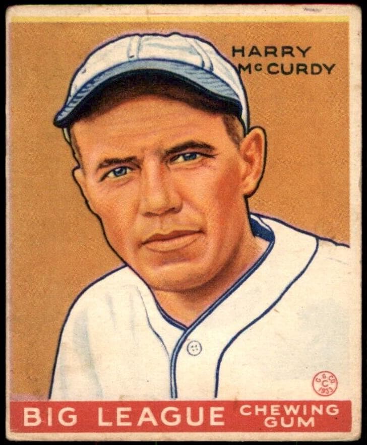 Harry McCurdy 1933 unknown Goudey