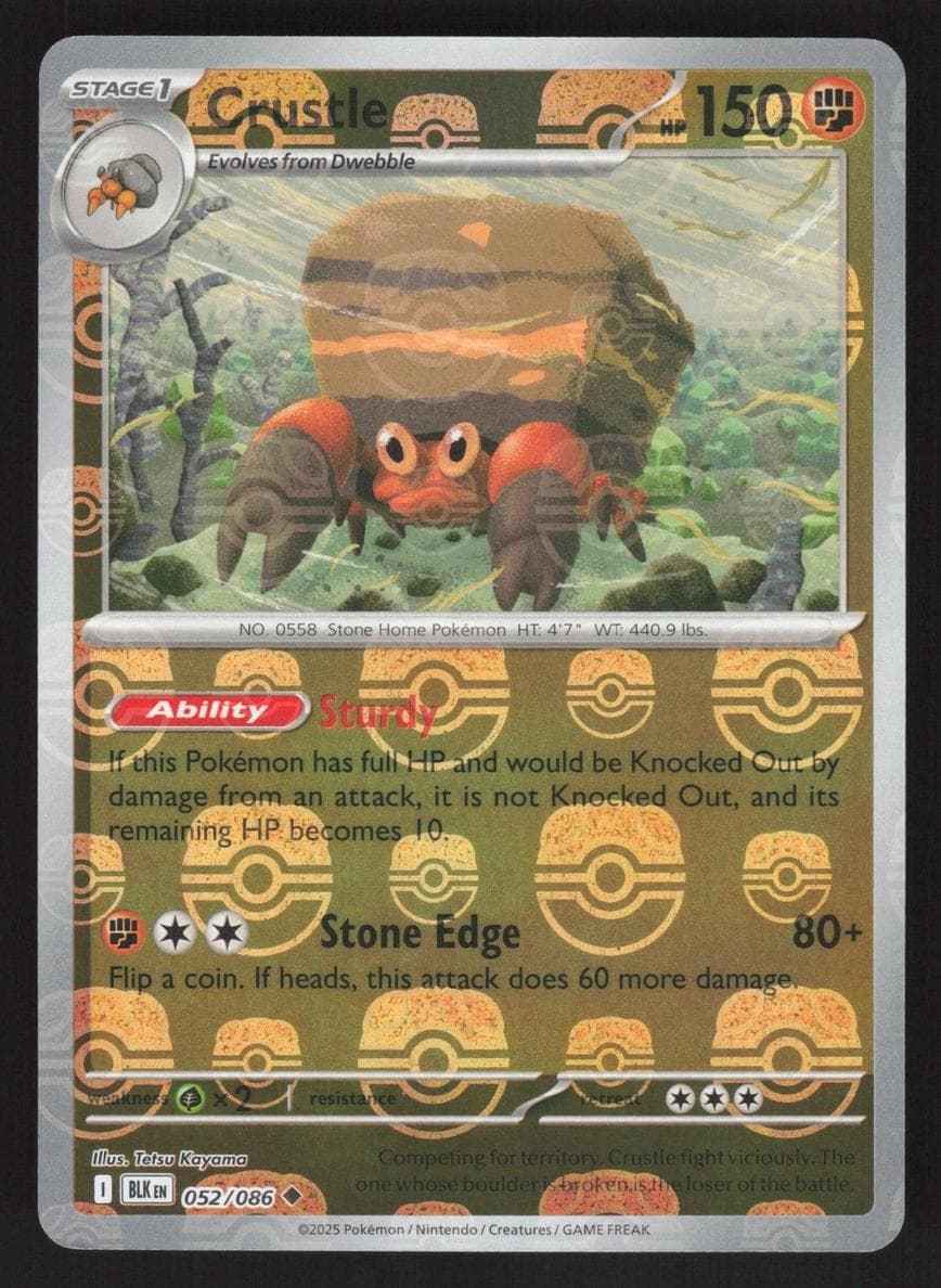 Crustle trading card
