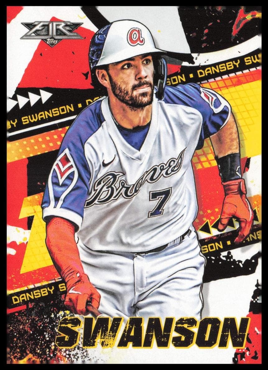 Dansby Swanson 2022 topps Topps Fire
