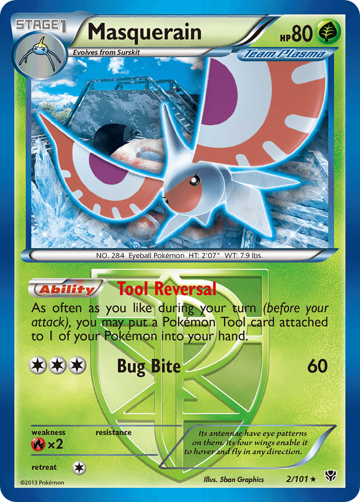 Masquerain 2013 Pokemon Plasma Blast