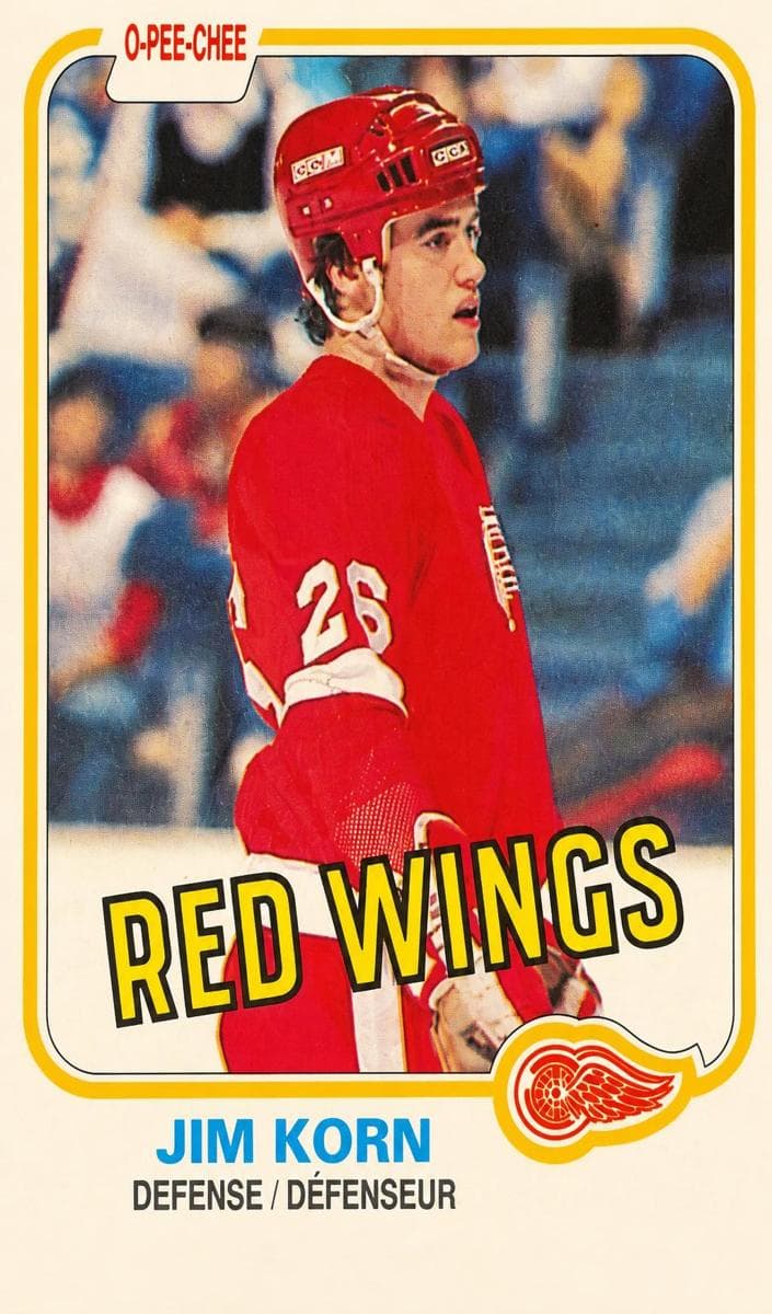 Jim Korn 1981 topps O-Pee-Chee