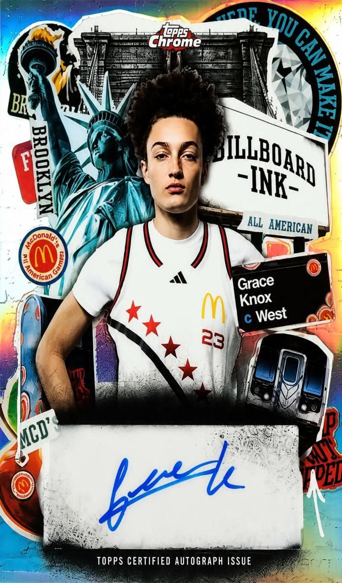 Grace Knox 2025 topps Topps Chrome McDonald's All American