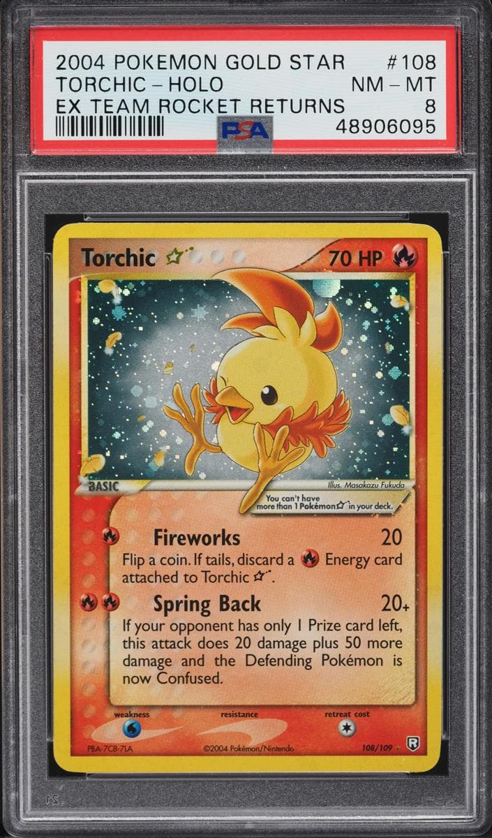 Torchic trading card