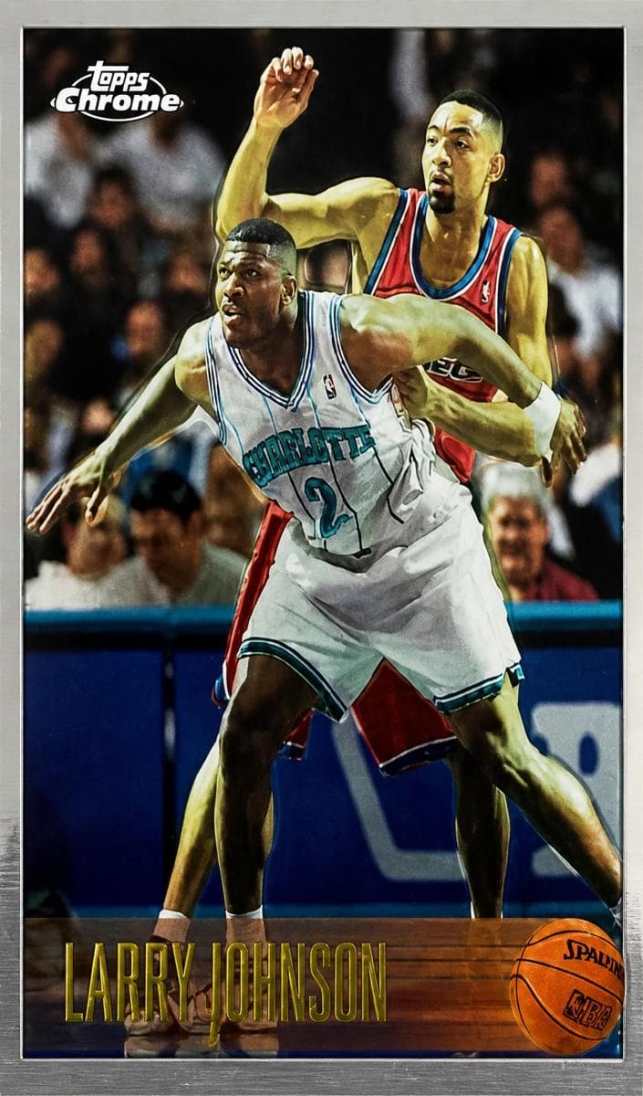 Larry Johnson 1996 topps Chrome