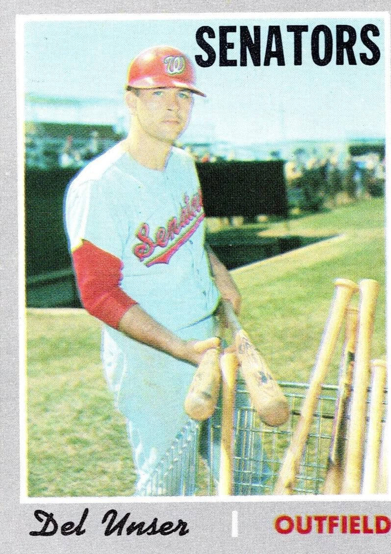 Del Unser 1970 topps Topps