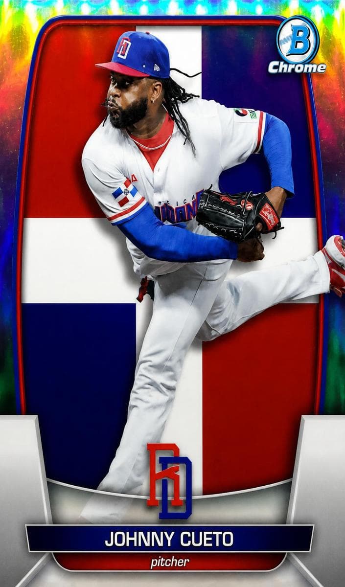 Johnny Cueto trading card