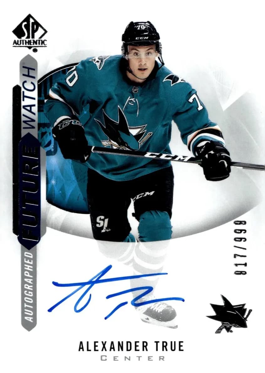 Alexander True 2020 SP Authentic auto card