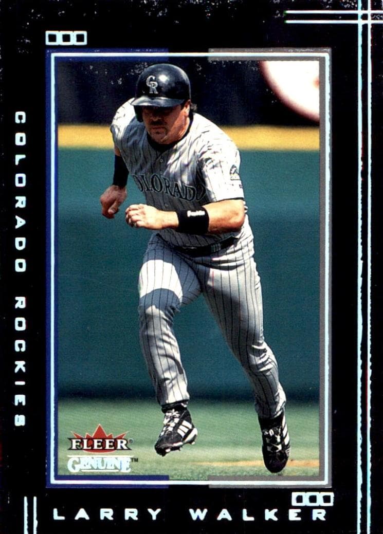 Larry Walker 2002 fleer Fleer Genuine