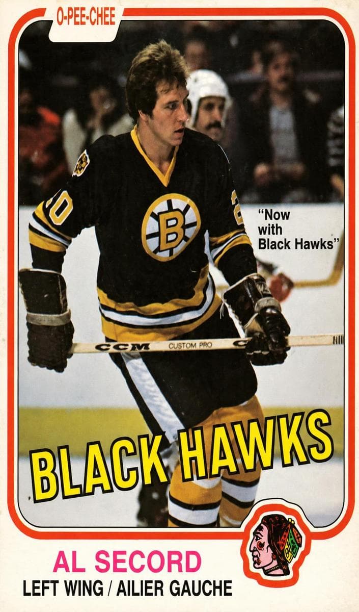Al Secord 1981 topps O-Pee-Chee