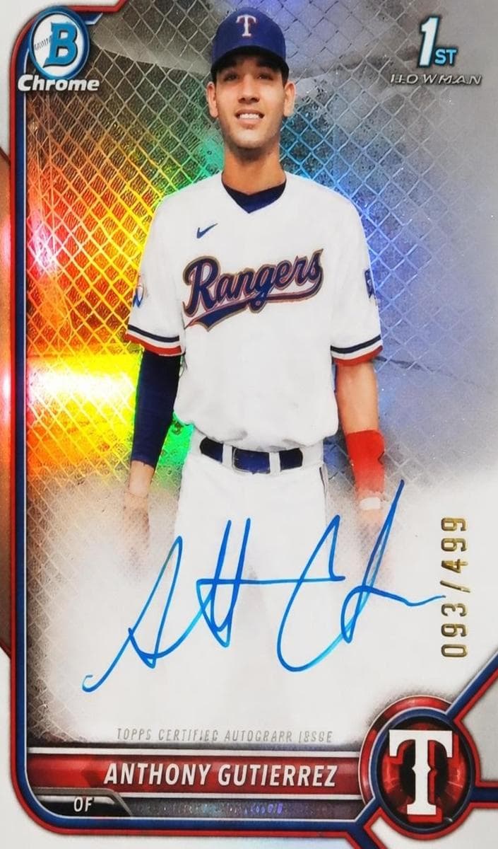Anthony Gutierrez 2022 bowman