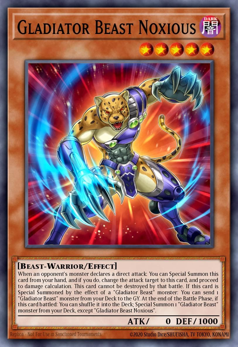 Gladiator Beast Noxious 2017 Yu-Gi-Oh! Battles of Legend: Light's Revenge