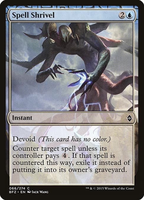 Spell Shrivel 2015 Magic: The Gathering