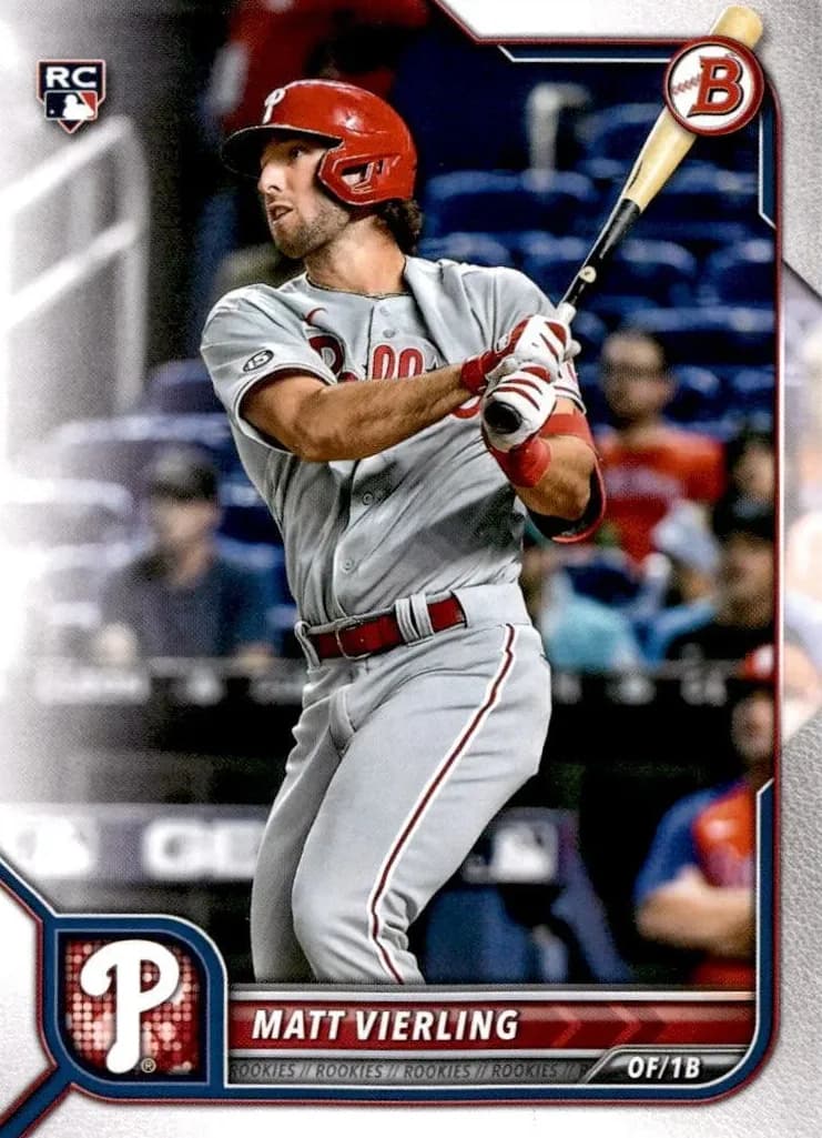 Matt Vierling 2022 bowman Bowman