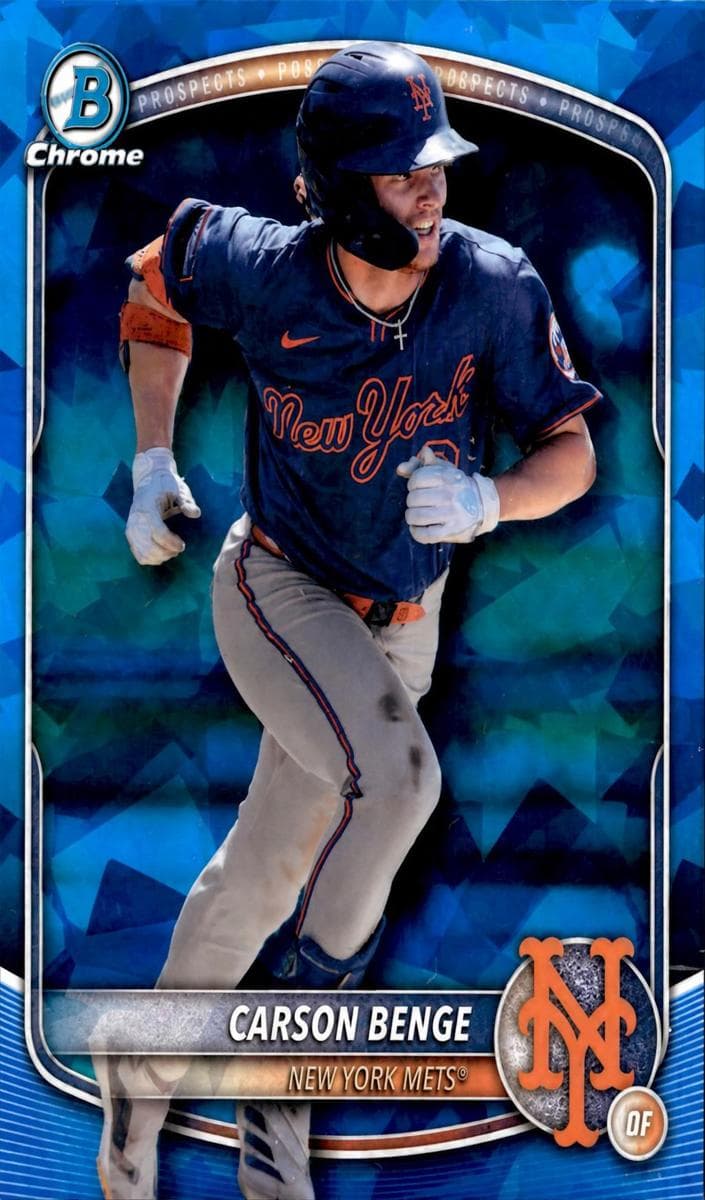 Carson Benge 2025 bowman Bowman Draft Sapphire