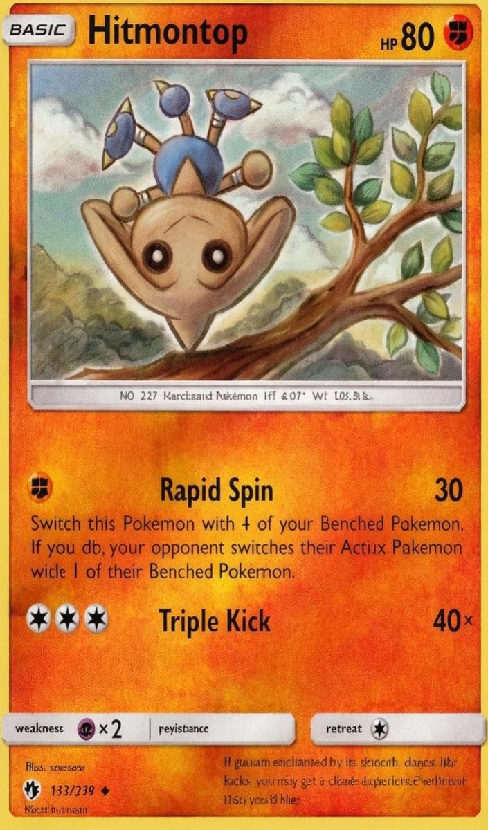 Hitmontop trading card