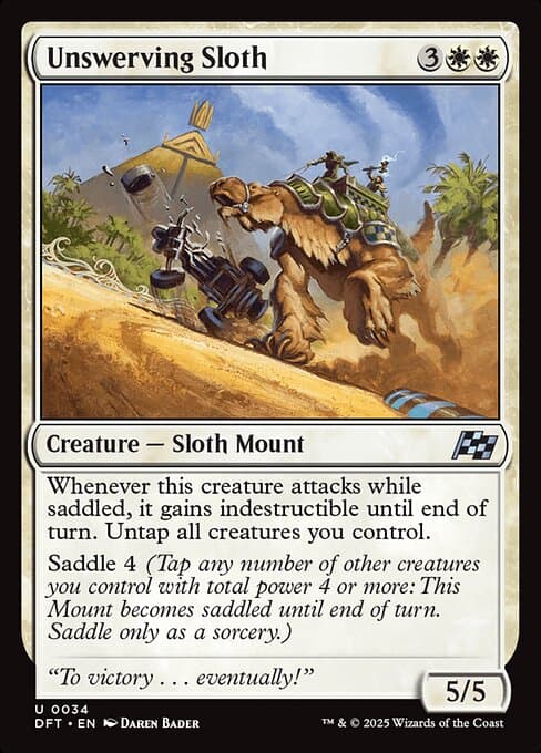 Unswerving Sloth #34