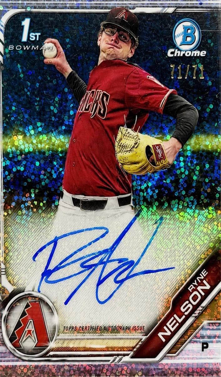 Ryne Nelson 2019 bowman Bowman Draft