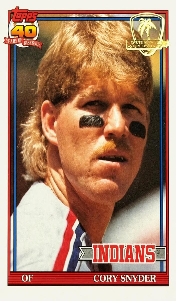 Cory Snyder 1991 topps Topps