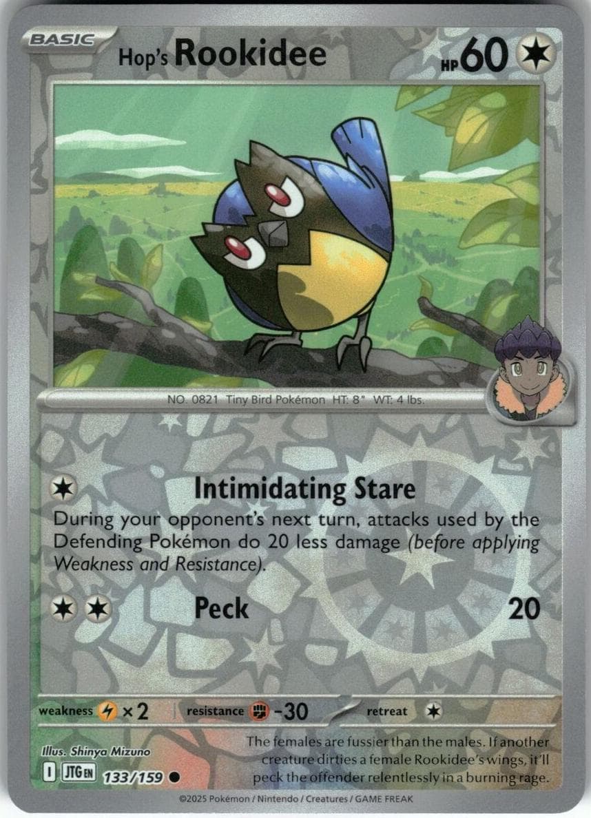 Hop's Rookidee trading card