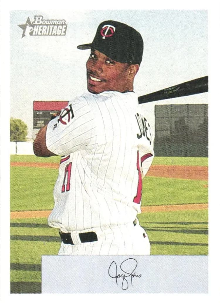 Jacque Jones 2002 bowman Bowman Heritage