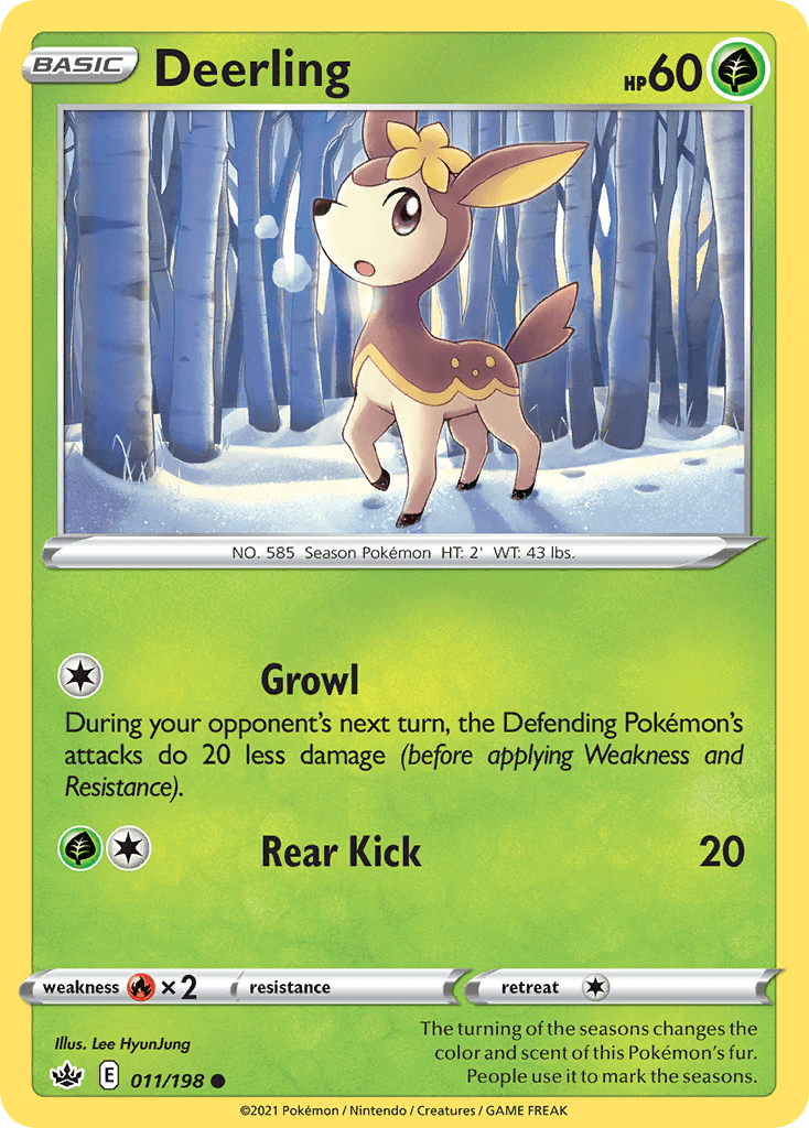 Deerling 2021 Pokemon Chilling Reign