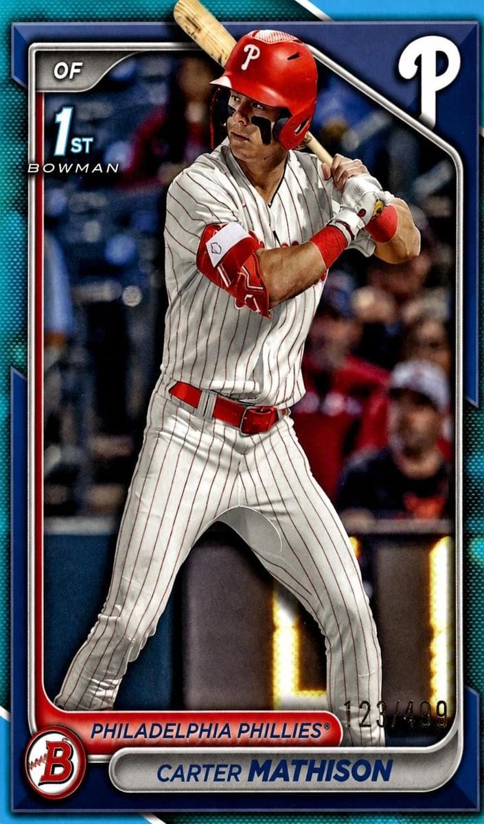 Carter Mathison trading card