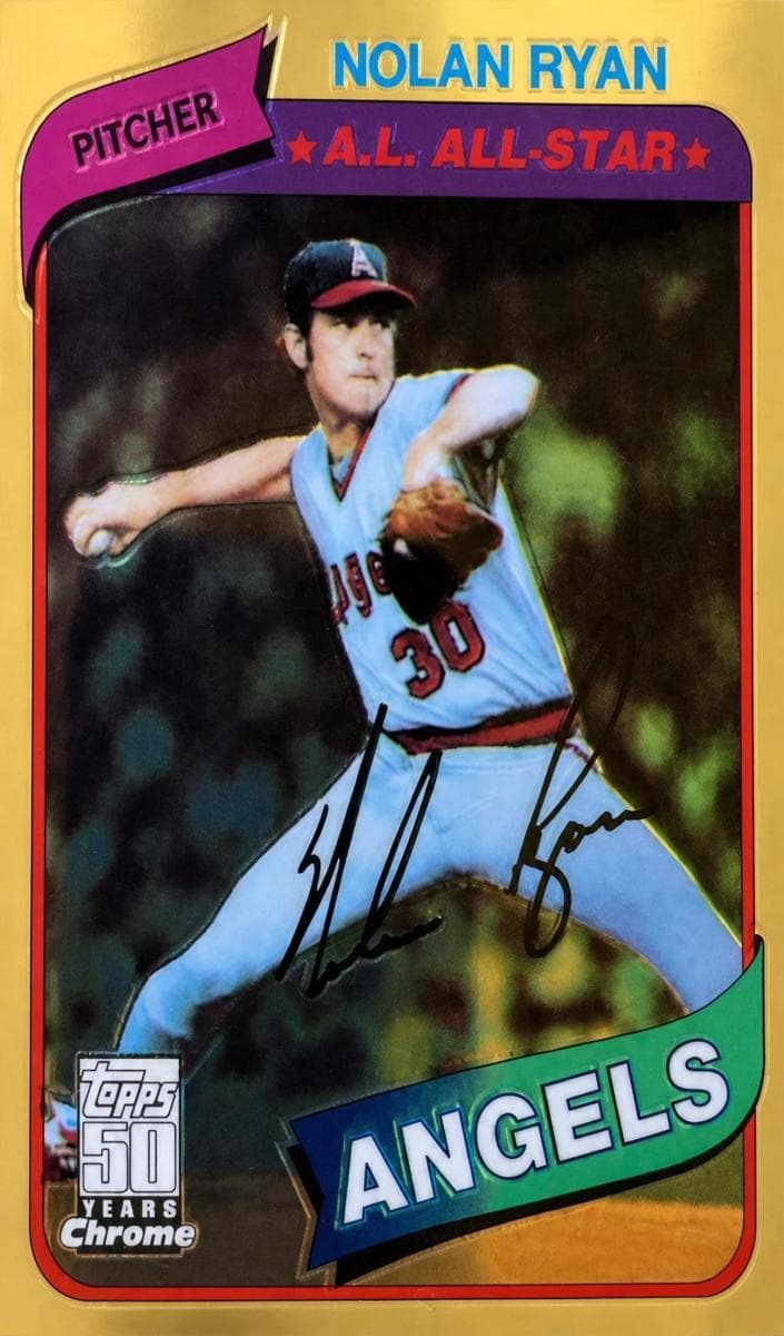 Nolan Ryan 2001 topps Topps Chrome