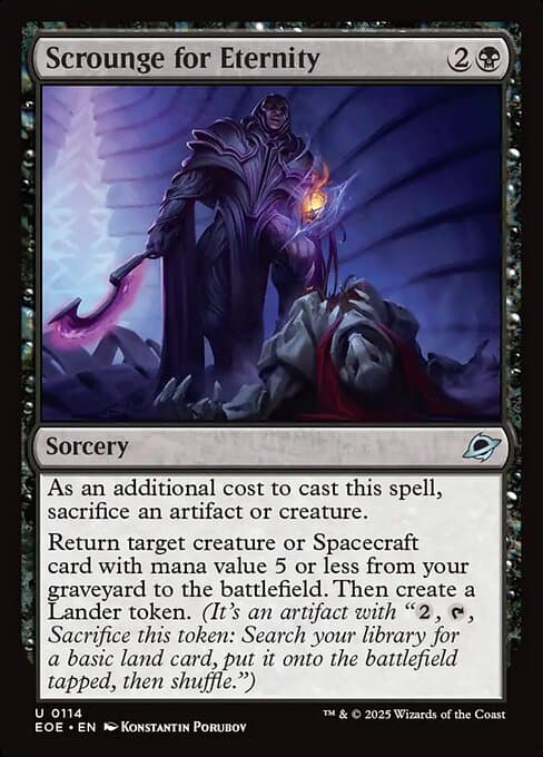 Scrounge for Eternity 2025 Magic: The Gathering Edge of Eternities