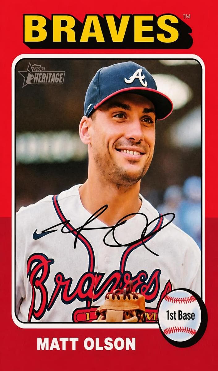Matt Olson 2024 topps Topps Heritage