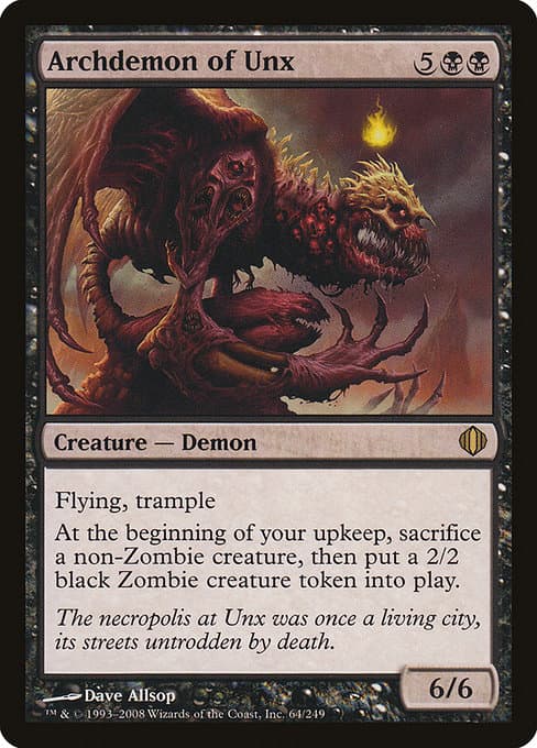 Archdemon of Unx 2008 Magic: The Gathering Shards of Alara