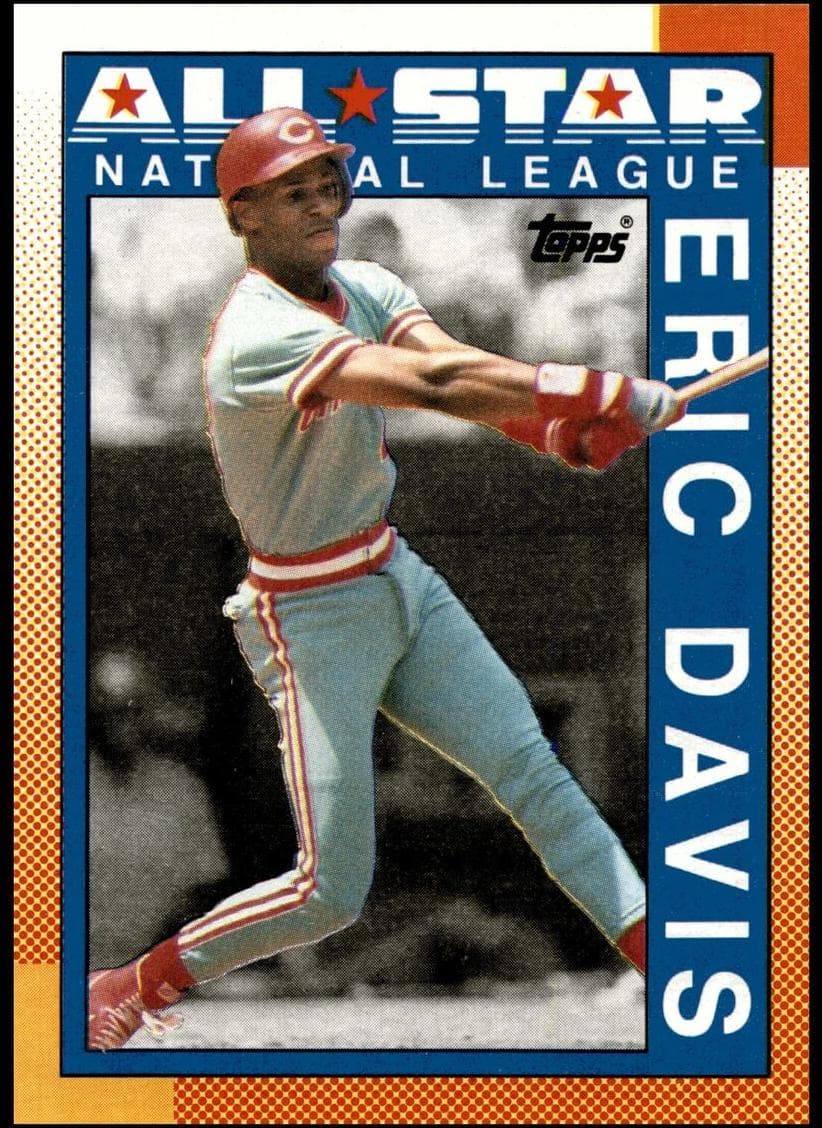 Eric Davis 1990 topps O-Pee-Chee