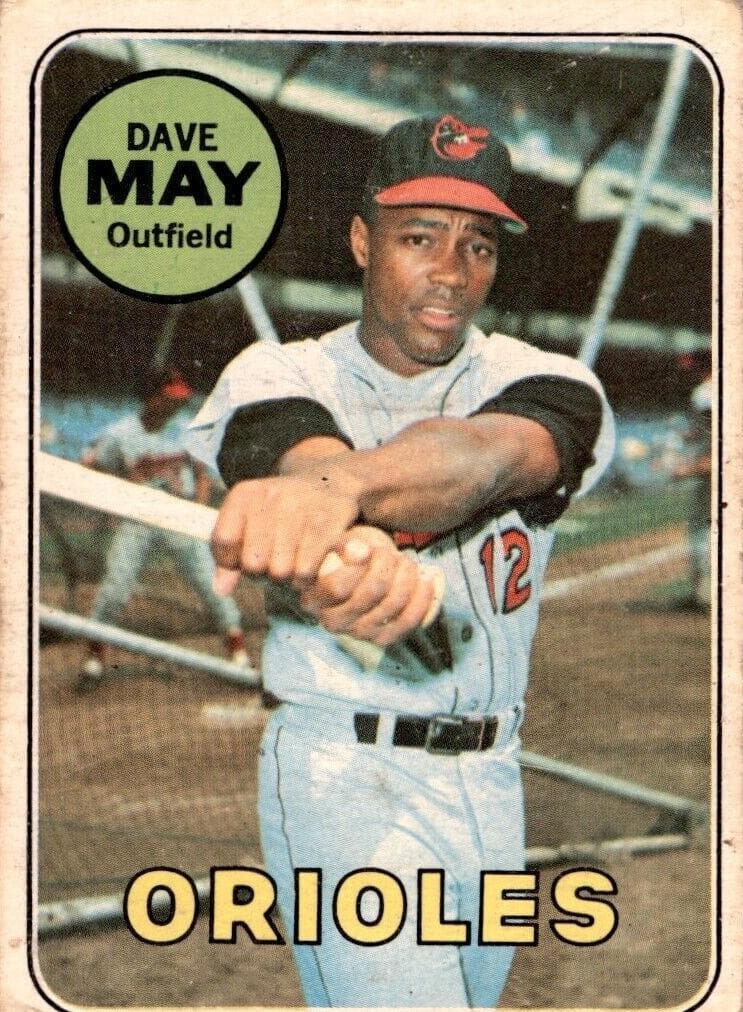 Dave May 1969 topps O-Pee-Chee