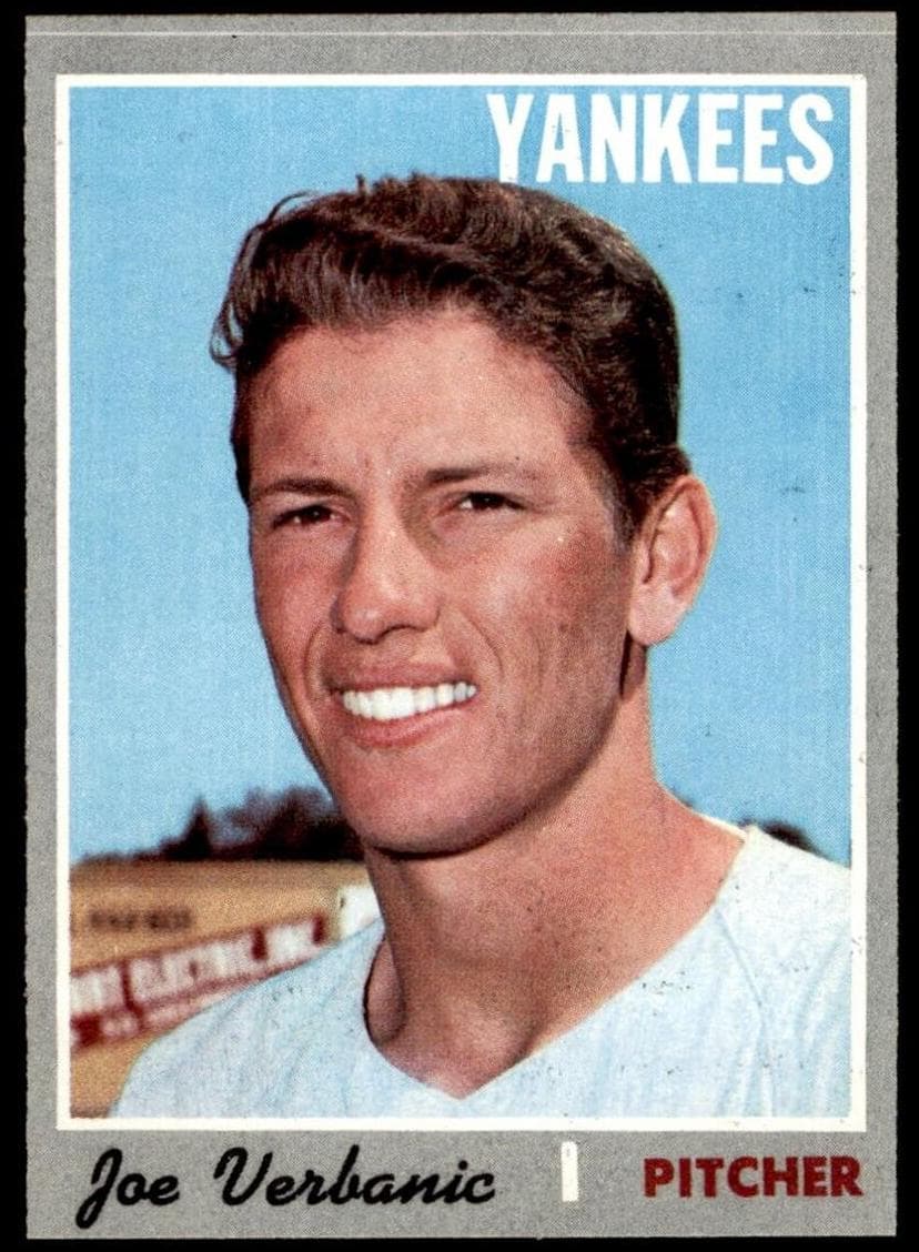 Joe Verbanic 1970 topps Topps