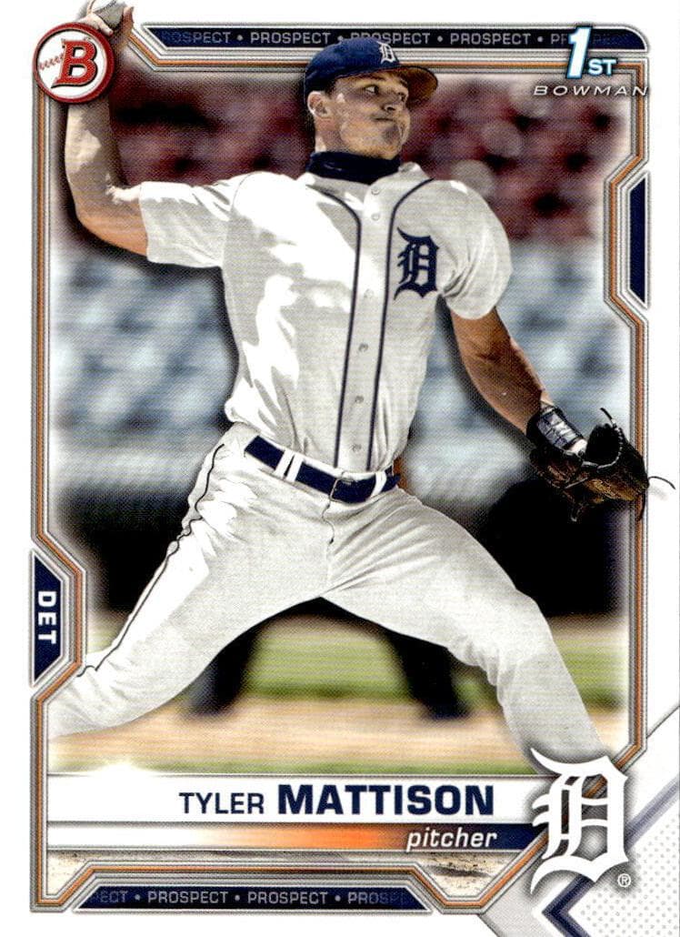 Tyler Mattison 2021 bowman Bowman Draft