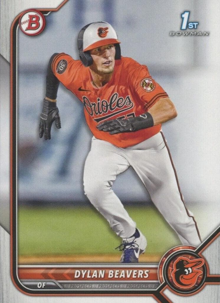 Dylan Beavers 2022 bowman Bowman Draft