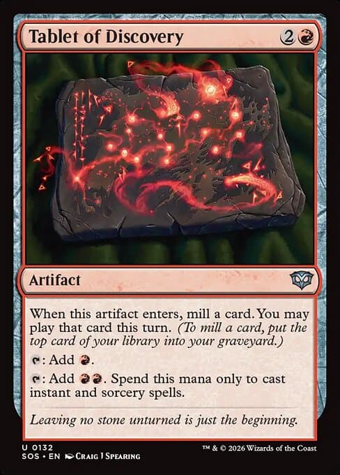 Tablet of Discovery 2026 Magic: The Gathering Secrets of Strixhaven