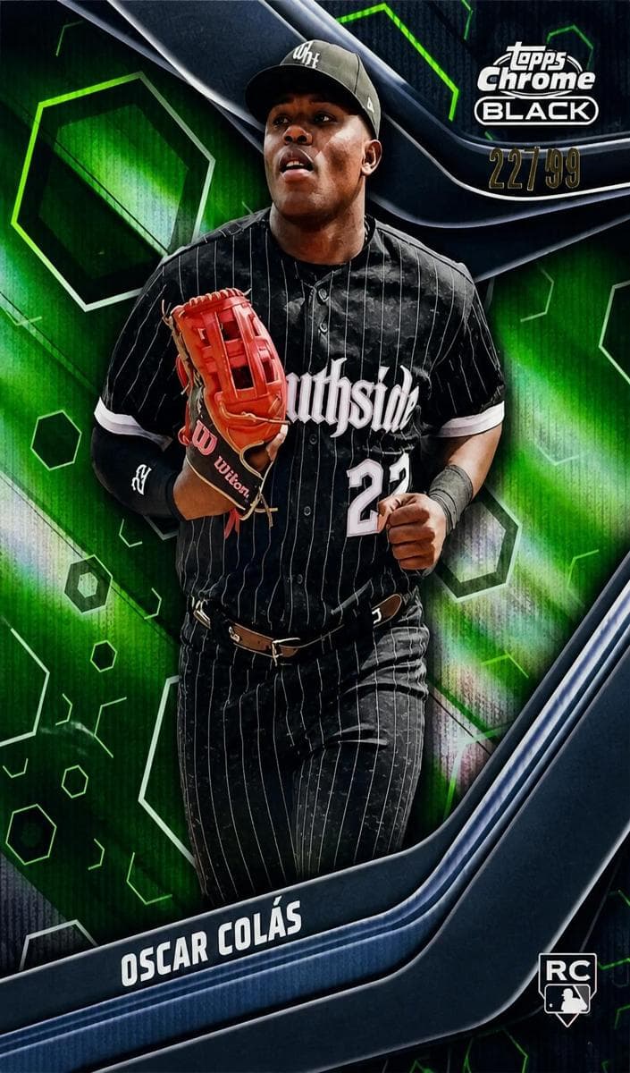 Oscar Colás trading card