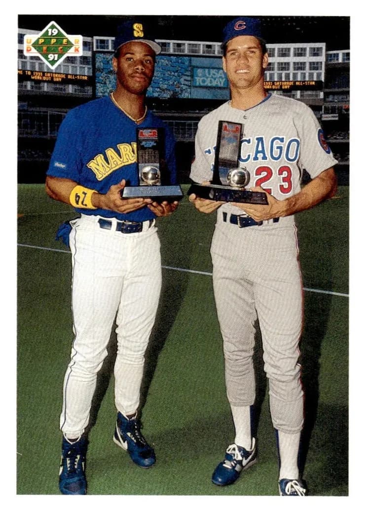 All-Star Checklist (Ken Griffey Jr. / Ryne Sandberg) 1991 upper-deck