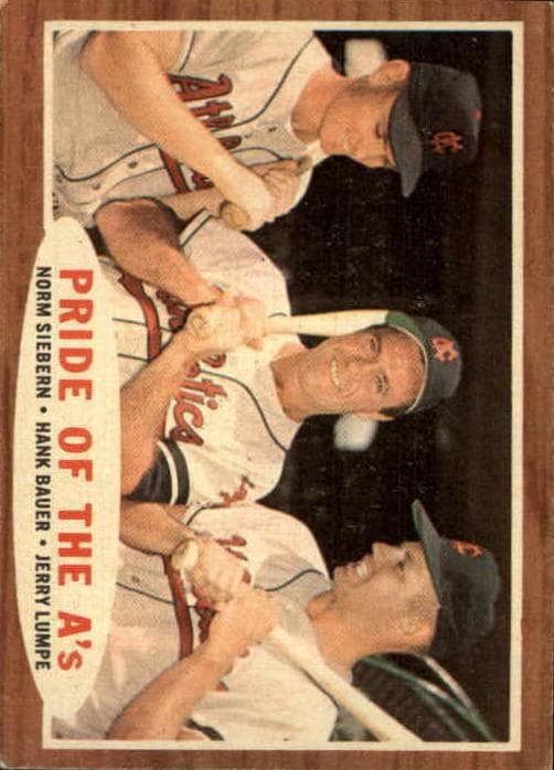 Pride of the A's (Norm Siebern / Hank Bauer / Jerry Lumpe) 1962 topps Topps