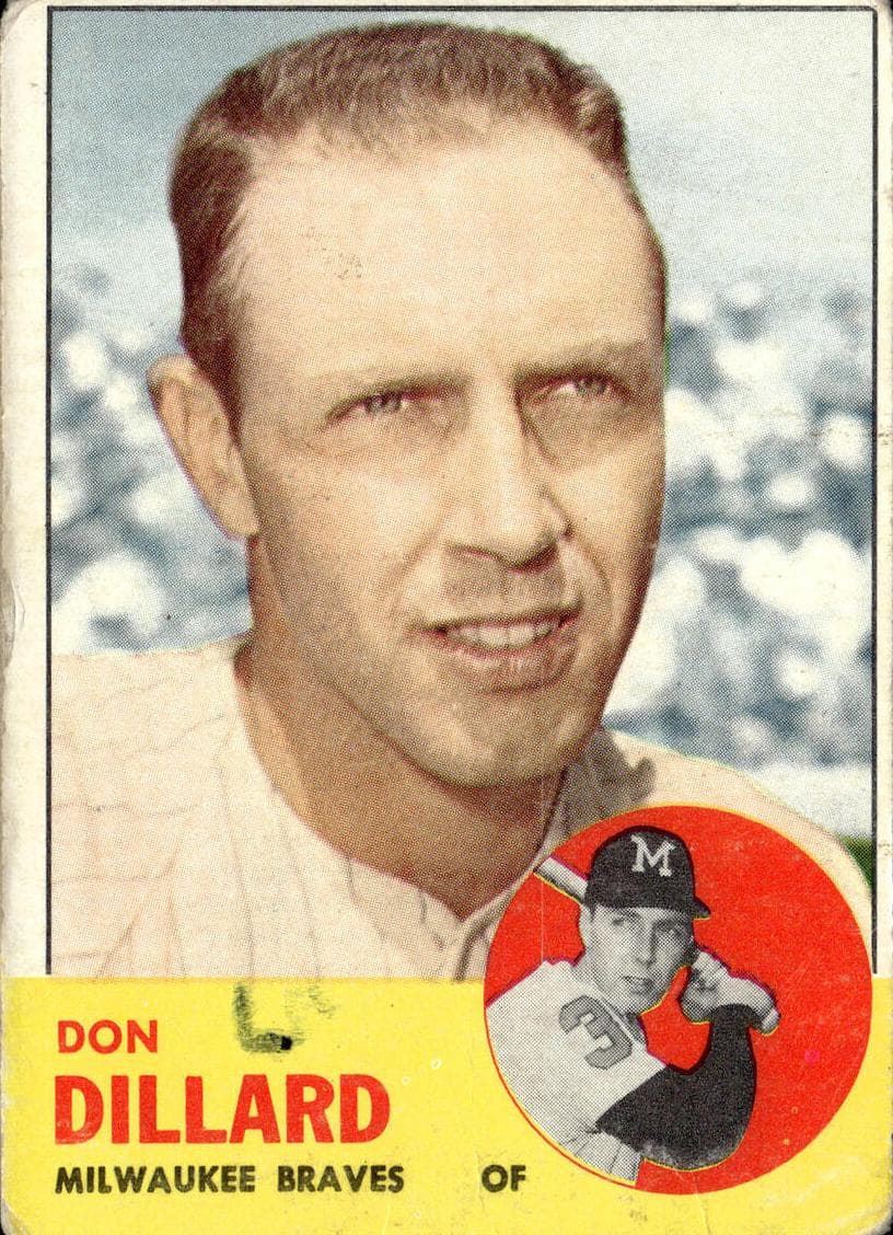 Don Dillard 1963 topps Topps