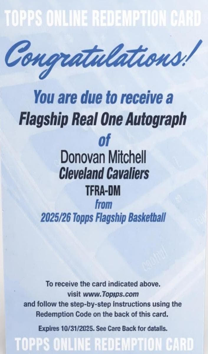 Donovan Mitchell 2025 topps Topps