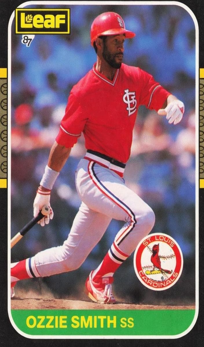 Ozzie Smith 1987 leaf Leaf