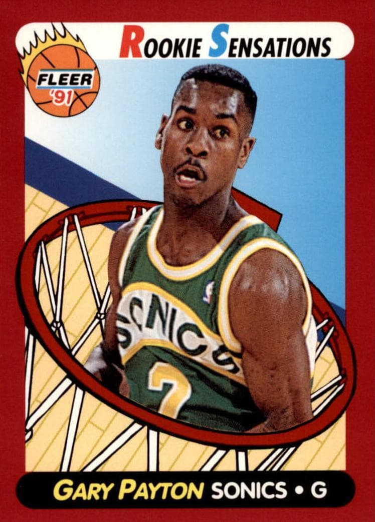 Gary Payton 1991 fleer