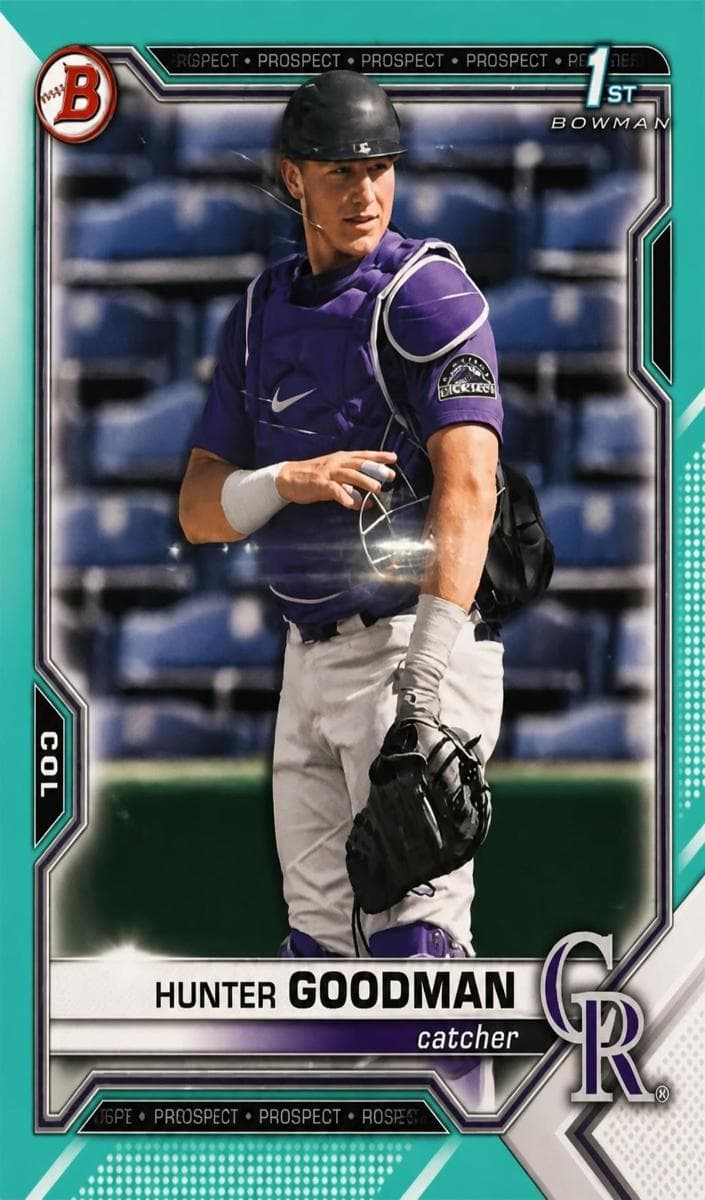 Hunter Goodman 2021 bowman Bowman Draft