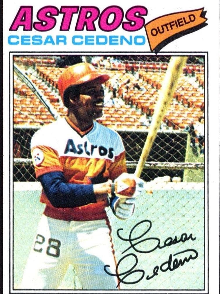 Cesar Cedeno 1977 topps Topps