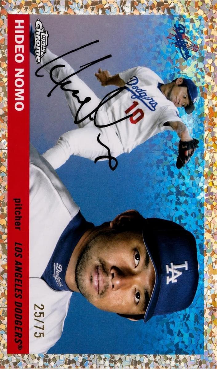 Hideo Nomo trading card
